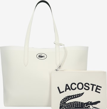 LACOSTE Shopper 'Anna Seasonal' in Wit: voorkant