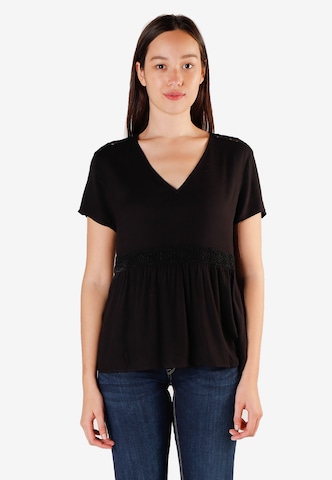 Le Temps Des Cerises Shirt 'MONI' in Black: front