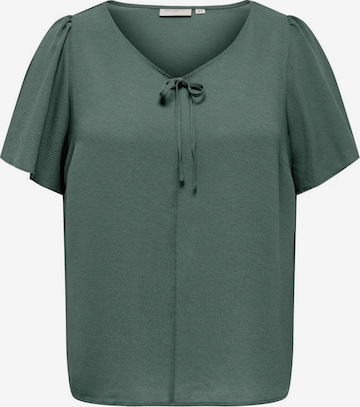 ONLY Carmakoma Shirt in Groen: voorkant