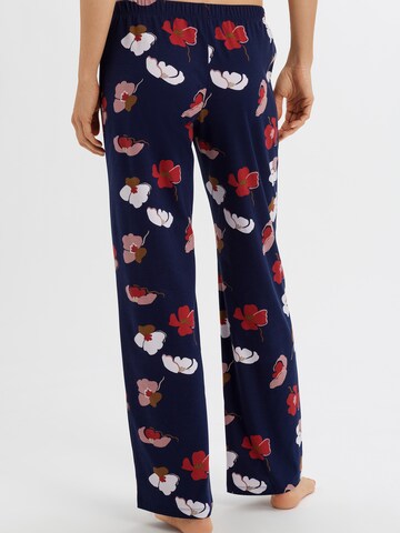 Hanro Loose fit Pants ' Soft Flower Blue ' in Blue