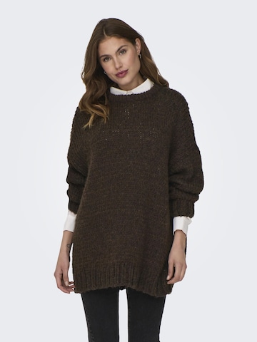 ONLY Pullover 'MINNI' in Braun: predná strana