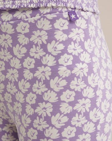 WE Fashion Flared Leggings in Lila