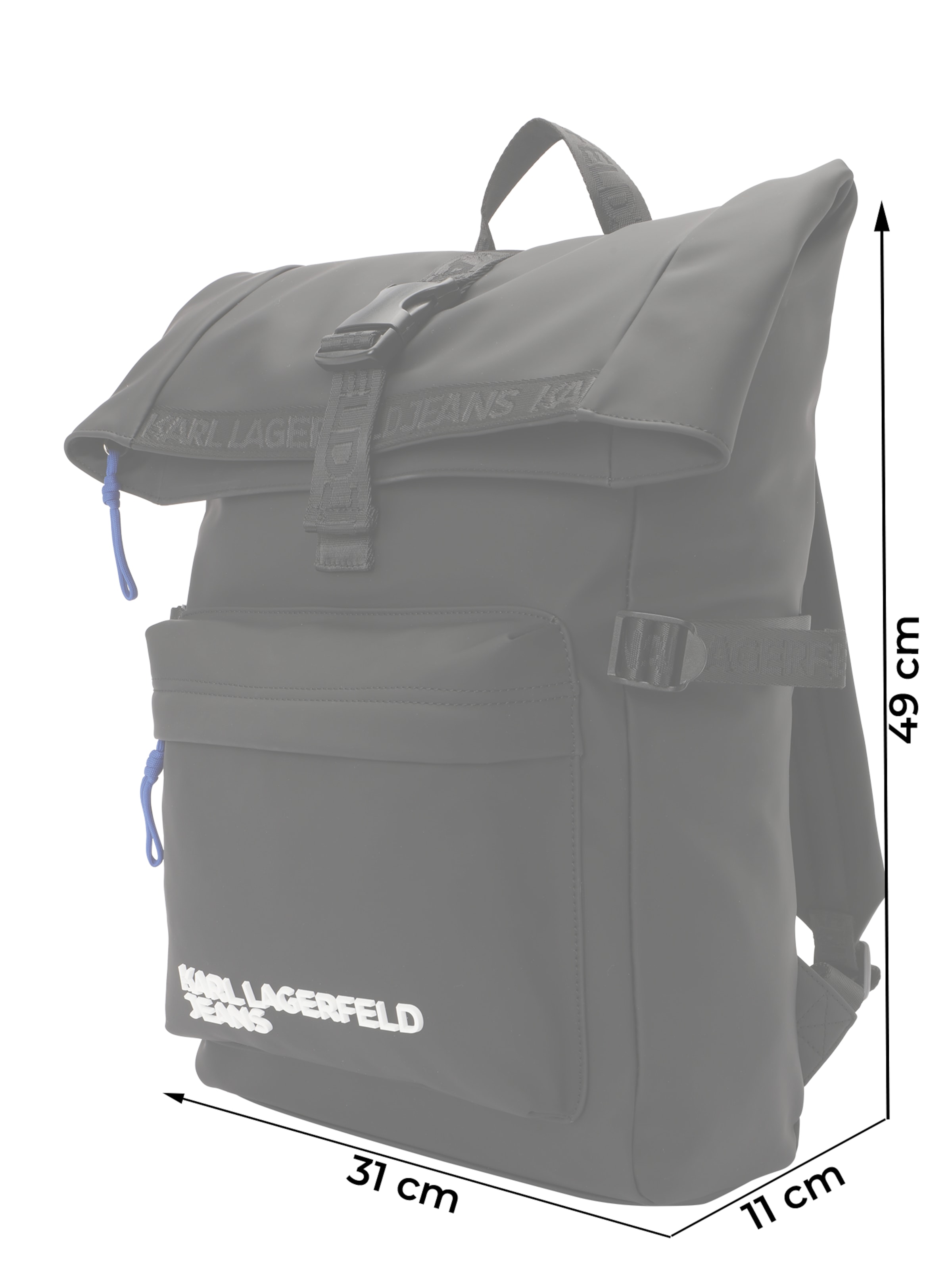 KARL LAGERFELD JEANS Plecak w kolorze czarny