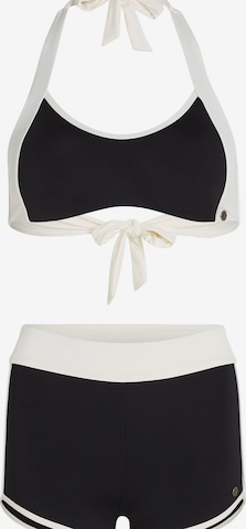 O'NEILLHigh neck Bikini - crna boja: prednji dio