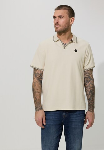 Street One MEN Poloshirt in Beige: Vorderseite
