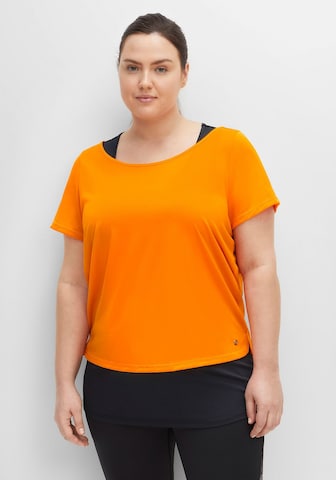 T-shirt fonctionnel SHEEGO en orange : devant