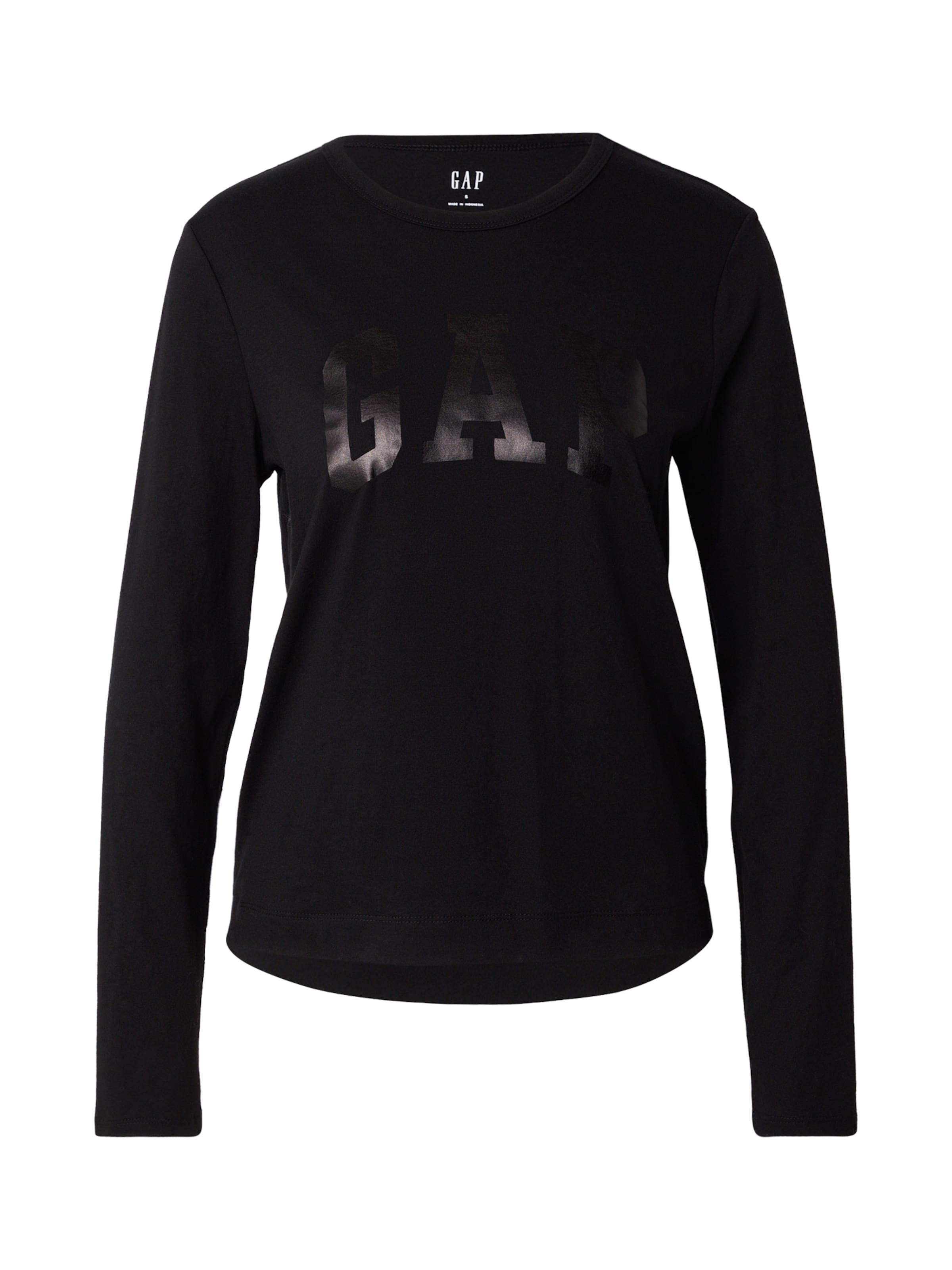 GAP Тениска в черно: отпред