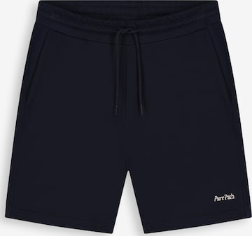 Pure Path Regular Broek in Blauw: voorkant