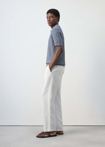 MANGO MAN Regular Pleat-Front Pants 'Sants' in White