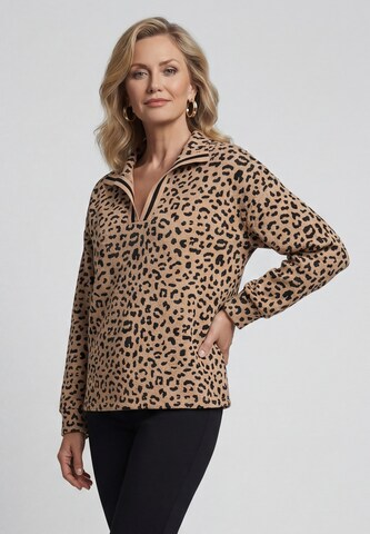 Sweat-shirt usha BLACK LABEL en beige : devant