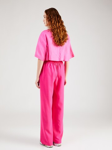 PIECES Wide leg Pants 'PCBOZZY' in Pink