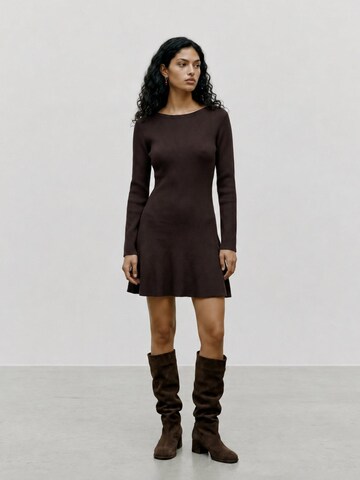 VERO MODA Strikkjole i brun