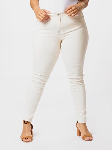 ONLY Carmakoma Pants 'JENNY' in White: front