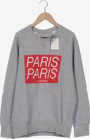 ELEVEN PARIS Sweatshirt & Zip-Up Hoodie in S in Grey: front