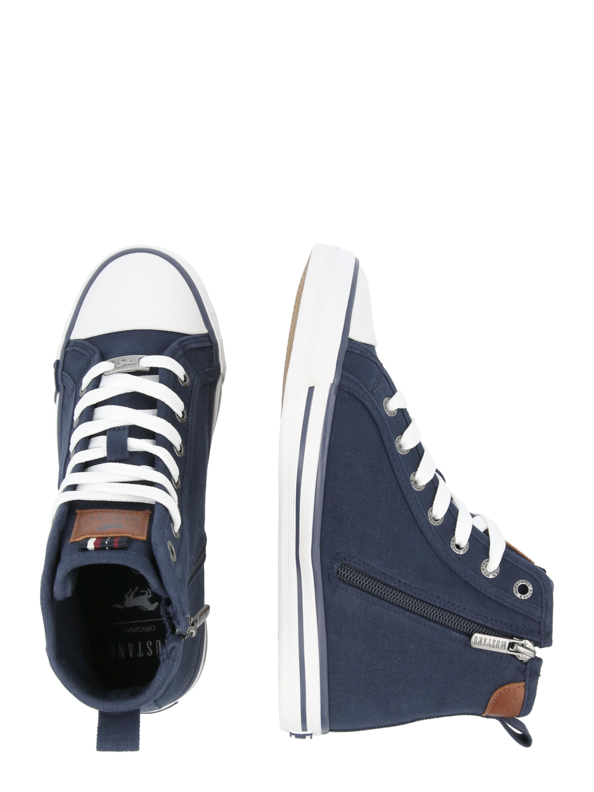 MUSTANG - Sapatilhas altas em azul