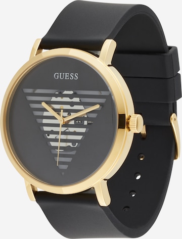 GUESS Analoginen kello värissä musta: etupuoli