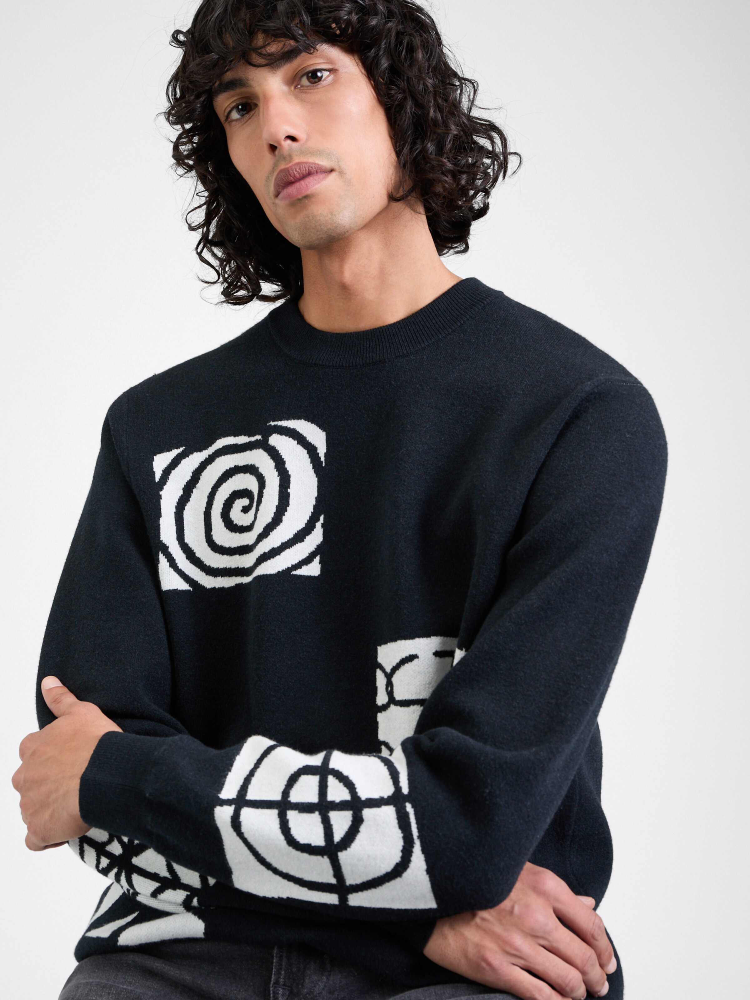 Pull over Fa Keutchi Volcom en Noir ABOUT YOU