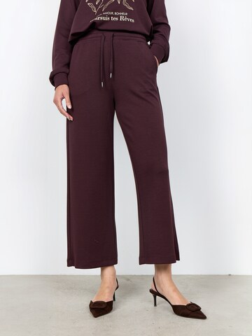 Soyaconcept Wide leg Broek ' SC-BANU ' in Lila: voorkant