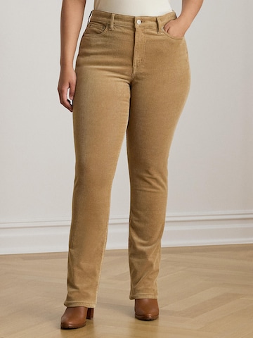 Lauren Ralph Lauren Plus - regular Pantalón en beige: frente