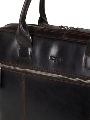 Howard London Laptoptaske 'Laptop Bag Conrad Dark Brown' i brun