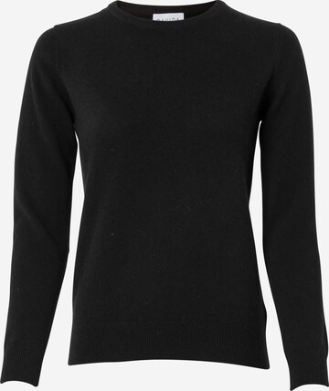 Davida Cashmere Sweater in Black: front
