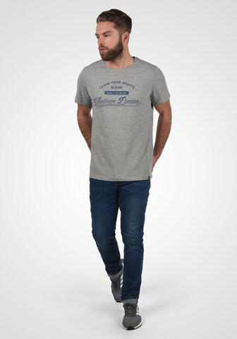 BLEND T-Shirt 'PILO' in Grau