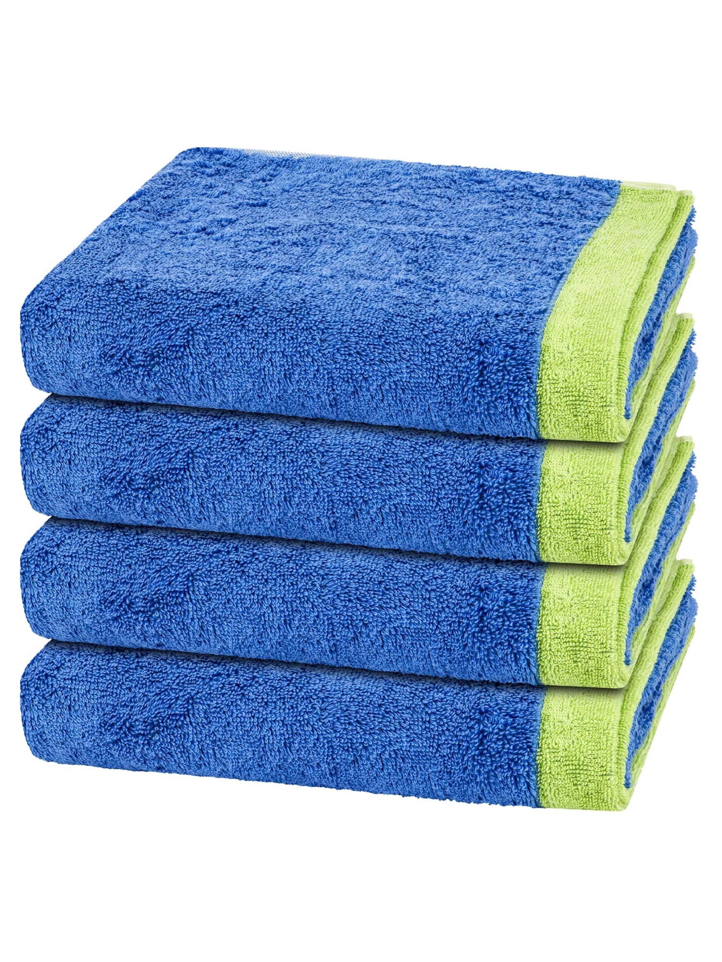 Cawö Towel 'Lifestyle Splash' in Blue: front