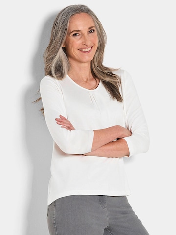 Goldner Shirt in Wit