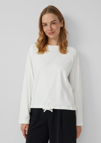 Sweat-shirt s.Oliver en beige : devant