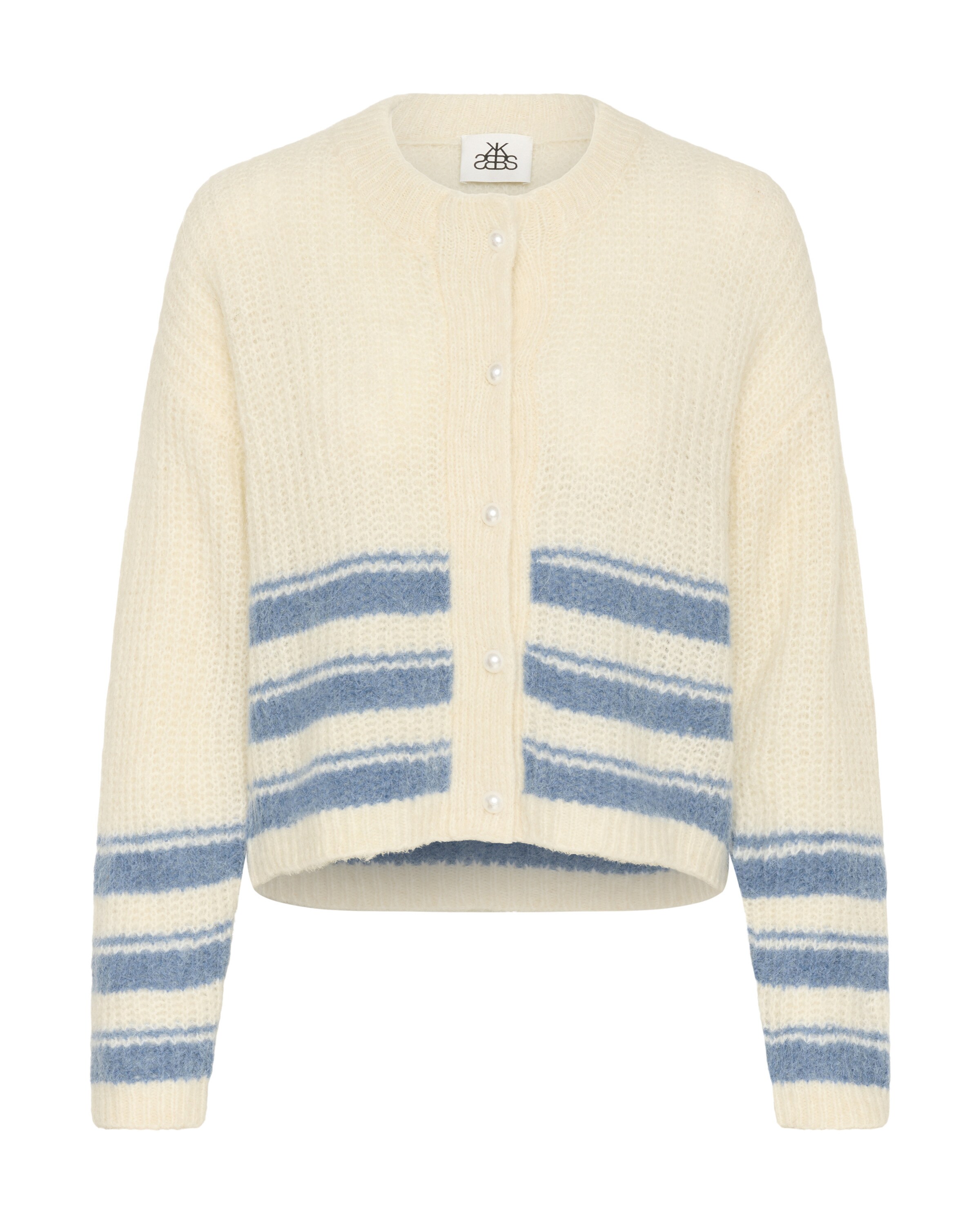 KAREN BY SIMONSEN Strickjacke 'Carrie' in Beige: Vorderseite