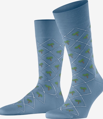BURLINGTON Socks 'Palm Tree' in Blue: front