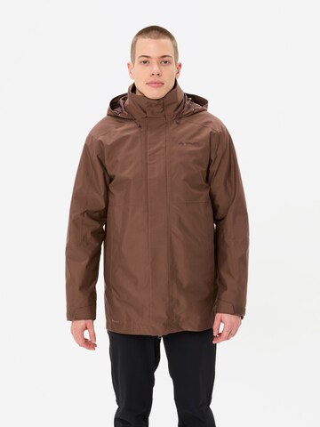 VAUDE Outdoor jacket 'Idris' in Brown: front