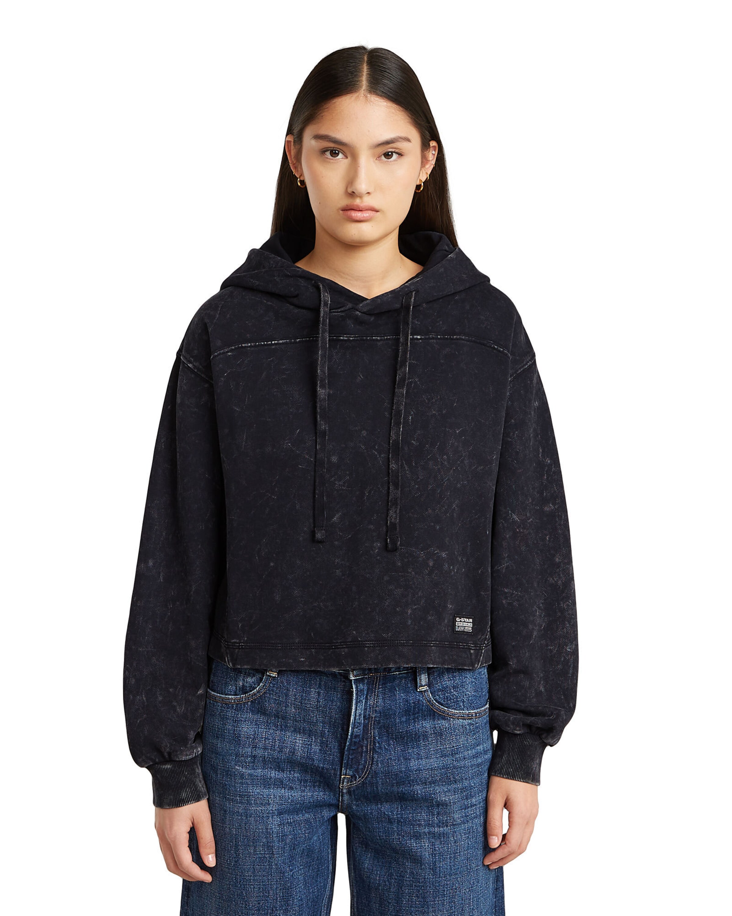 Sweat-shirt G-STAR en noir : devant