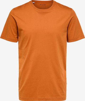 SELECTED HOMME Shirt 'Norman' in Orange: front