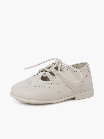 Scarpa bassa di Pisamonas in beige: frontale