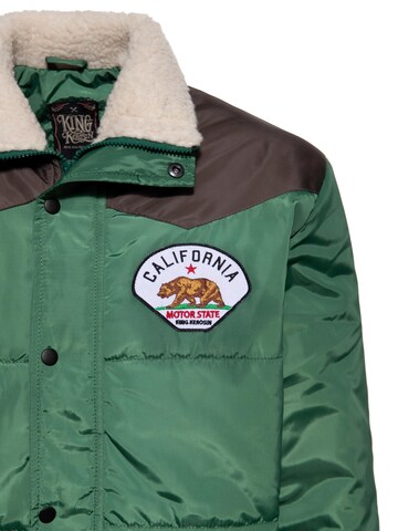 King Kerosin Winter Jacket 'California' in Green