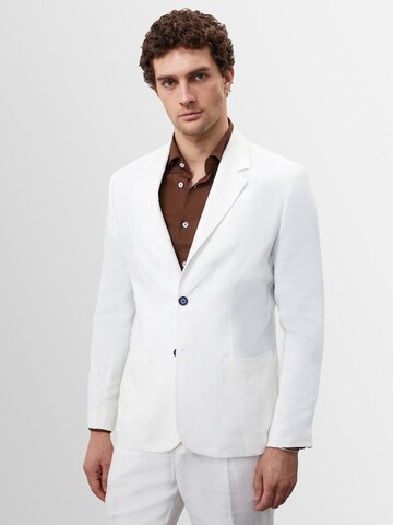 Coupe regular Veste de costume Antioch en blanc : devant