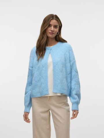 VERO MODA Strickjacke 'NOVAH' in Blau: Vorderseite