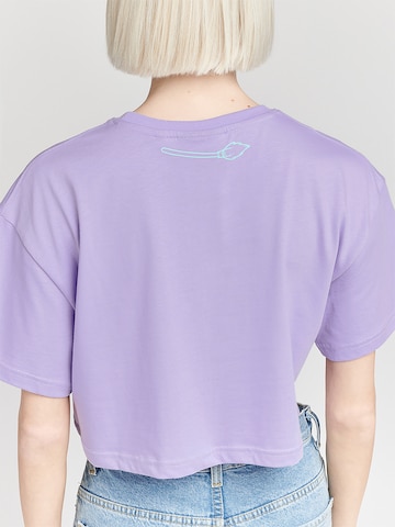 ABOUT YOU x StayKid - Camisa 'Eene Meene' em roxo