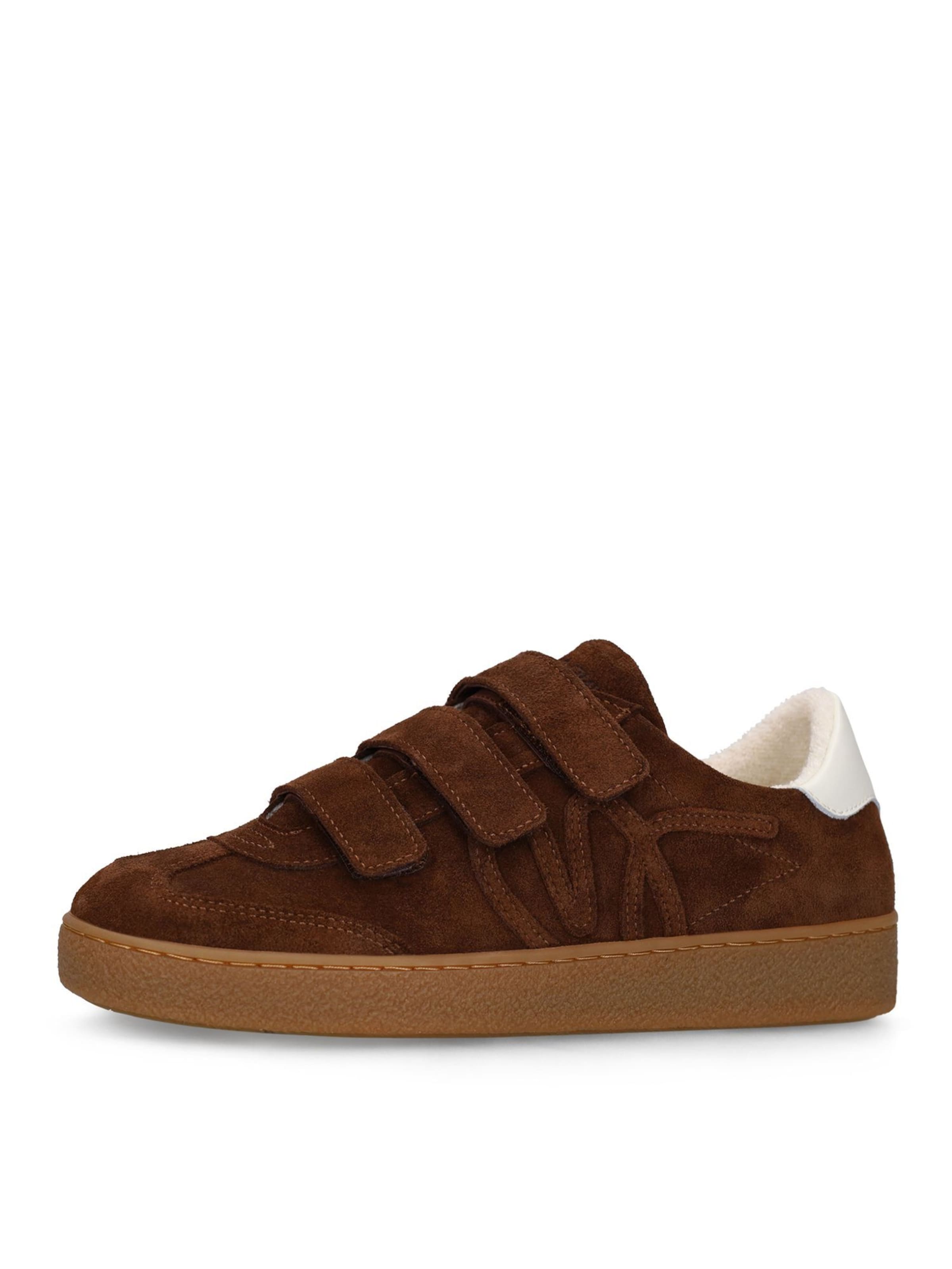 MANFIELD Sneakers laag in Bruin: voorkant