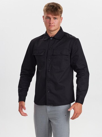 Dxnmxrk Shirt 'DXAlexasander' in Zwart: voorkant