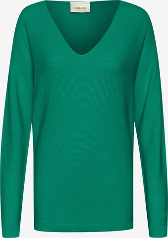 Cream Sweater 'Sillar' in Green: front