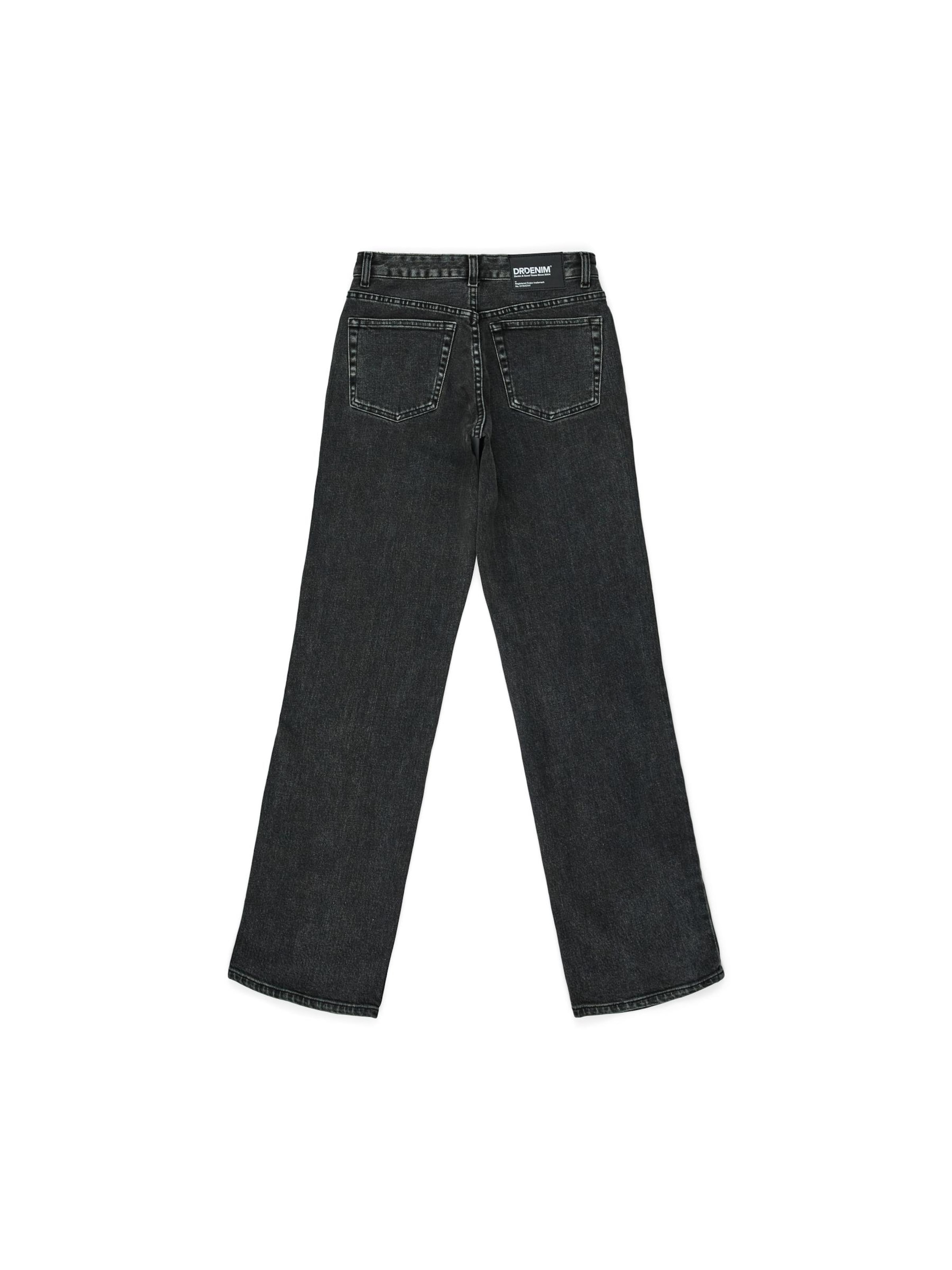 Dr. Denim Regular Jeans 'Addy Mid Straight' in Zwart