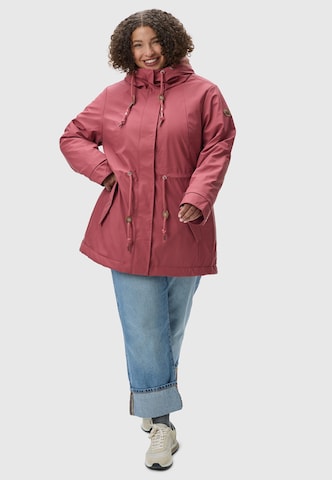 Giacca funzionale 'Monadis Rainy II' di Ragwear in rosa: frontale