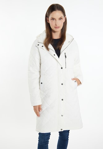 Usha Ανοιξιάτικο και φθινοπωρινό παλτό σε λευκό: μπροστά