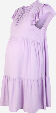 Pieces Maternity Košilové šaty 'Teresa' – fialová: přední strana