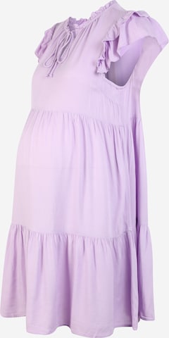 Pieces Maternity - Vestido camisero 'Teresa' en lila: frente