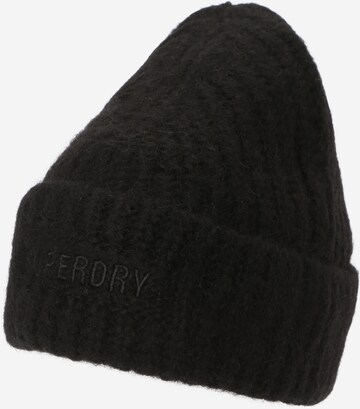 Superdry Beanie 'Essential' in Black: front