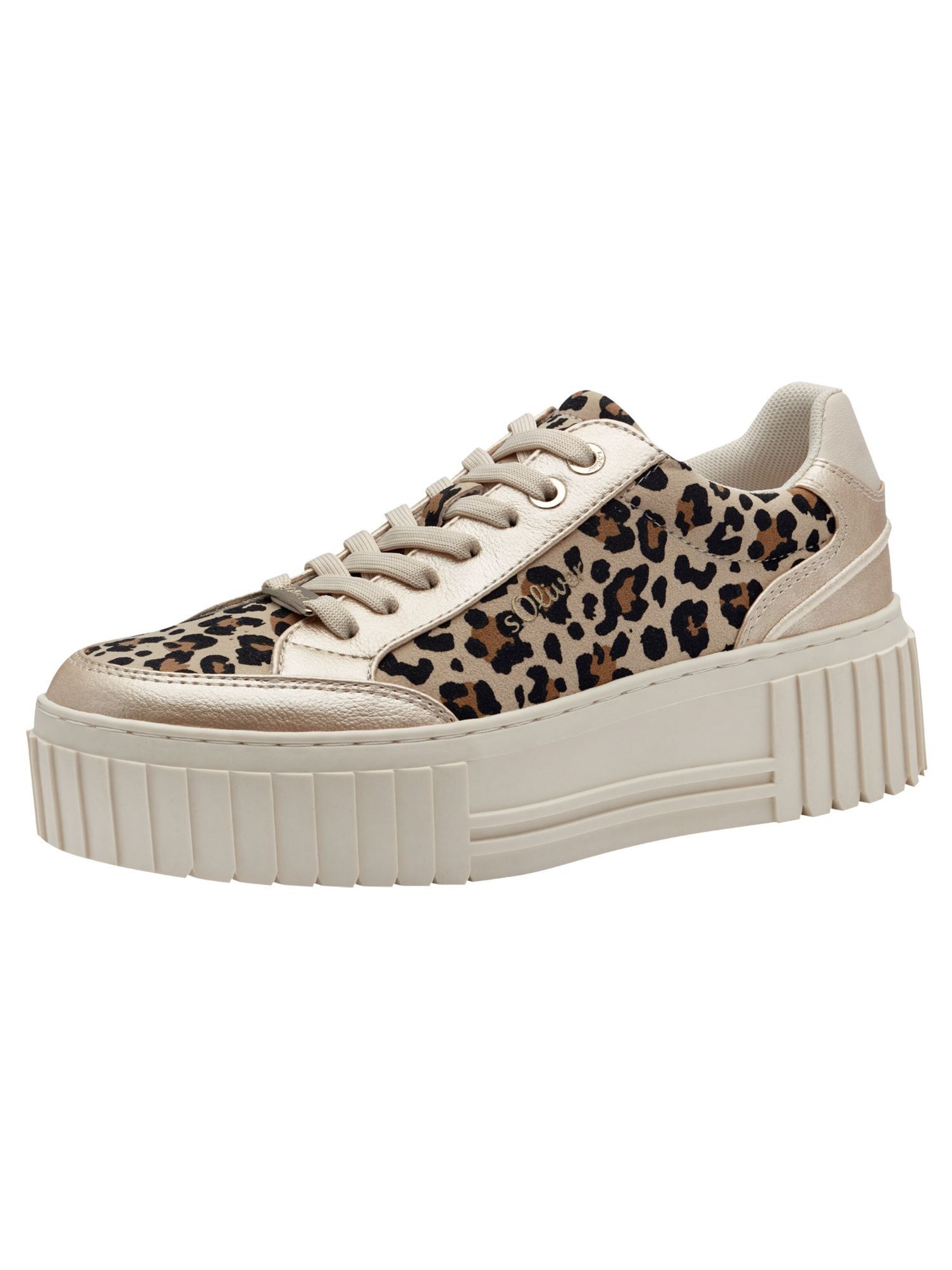 Sneaker bassa di s.Oliver in beige: frontale
