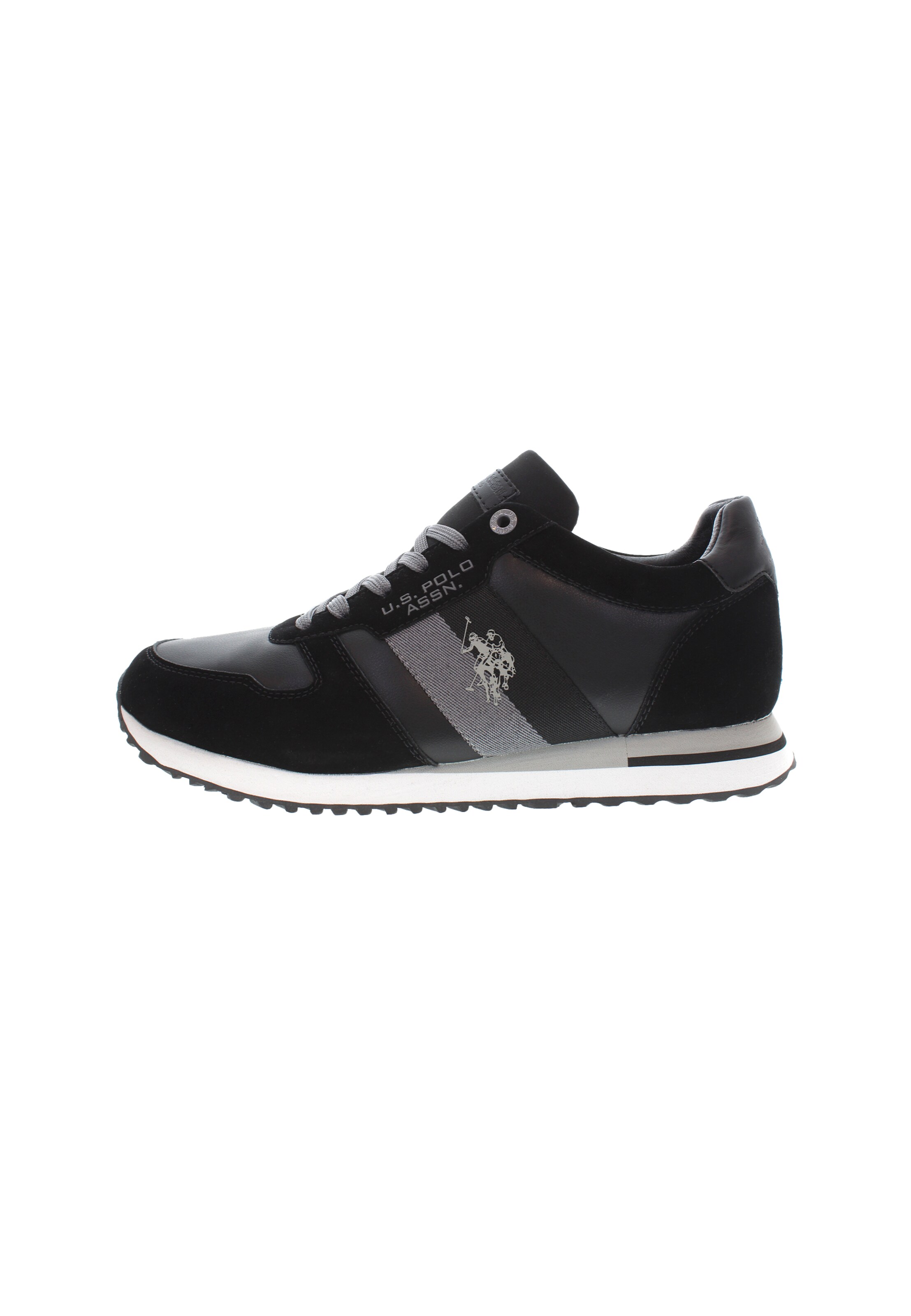 Baskets basses U.S. POLO ASSN. en noir : devant